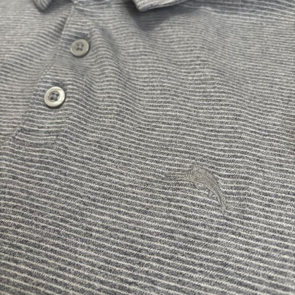 Tommy Bahama Short Sleeve Polo Shirt Light Gray Golf Preppy Mens Size Large - Picture 2 of 5